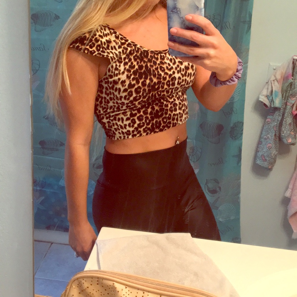 Cheetah crop top